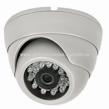 CCD dome camera with 1/3 Sony Powerful EFFIO CCD and DSP, 700TVL, IR Distance to 25M