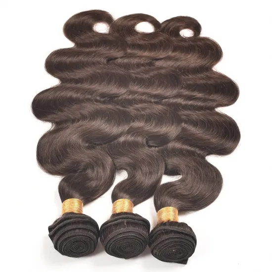 Brazilian Body Wave Hair Bundles Remy Human Hair Extensions 1# 4# 2# Natural Brown Color Brazilian Hair Weave Bundles