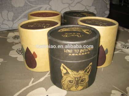 Paper Cardboard Strong Tube for Tea Packaging With Lid