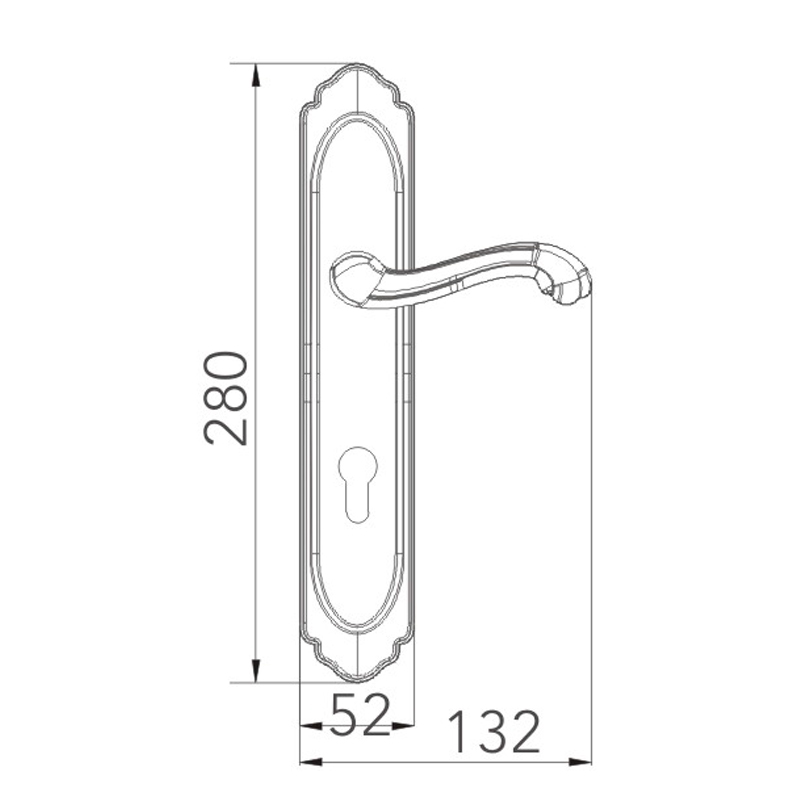 Stainless steel door lock
