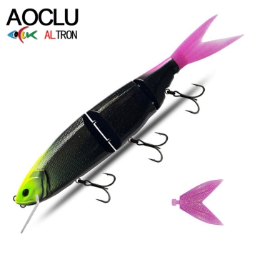 AOCLU Jointed Hard Bait Jerkbait for Deep Sea Fishing - Floating Swimbait
