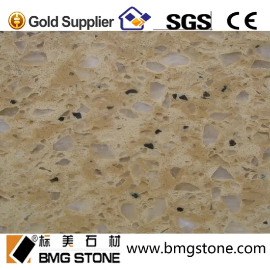 competitive hot selling beige natural quartz stone
