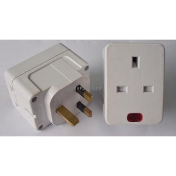 UK Standard 13A 3Way Adaptor with Neon
