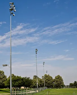Area lighting pole