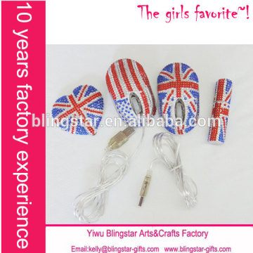 hot selling diamond crystal stationery set