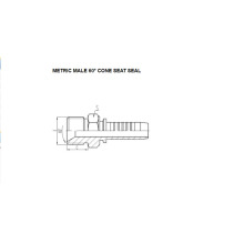 Metric Male 60° Cone Seat Seal 10611