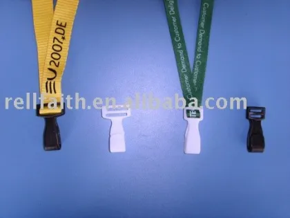 Wide No-Twist Plastic Hook for Lanyard Accessory