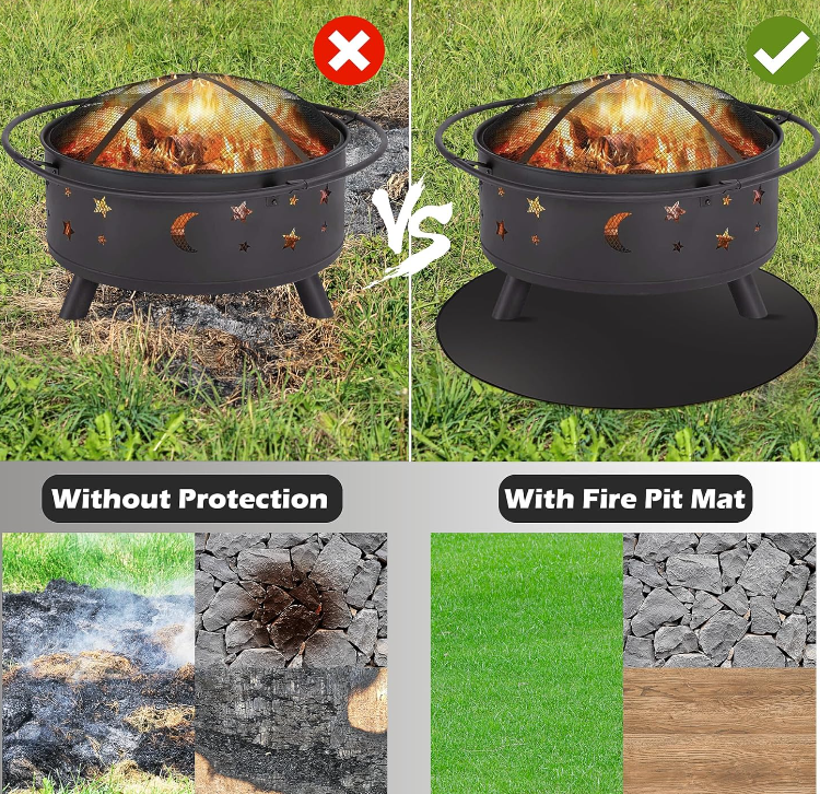 Fire Pit Mat 48 Inches Round