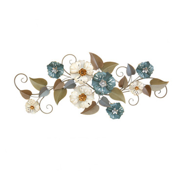 Modern Metal Gold Flower Sculpture Wall Decor