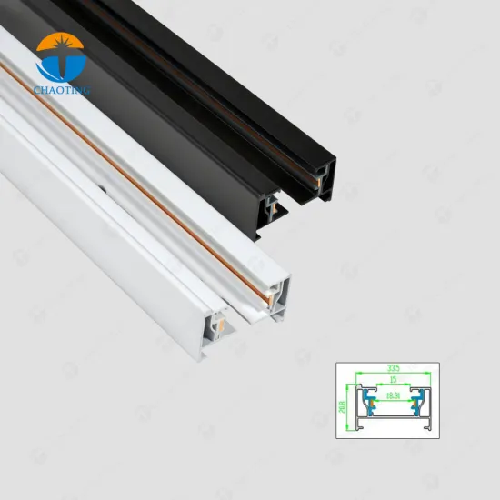2 Line Aluminum 2 Wire LED Track Light System Connector