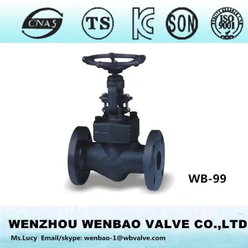 WB-99 A105N forged steel globe valve /flanged globe valve F304 /Globe vave 1"