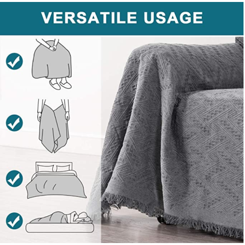 Woven Jacquard Cotton Sofa Towel