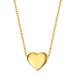New Stainless Steel Heart Necklace For Women