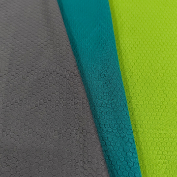 Custom Color Polyester Knitted Dyed Soccer Mesh Fabric