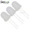 Lentille laiteuse diffuse à LED rouge ultra lumineuse de 8 mm