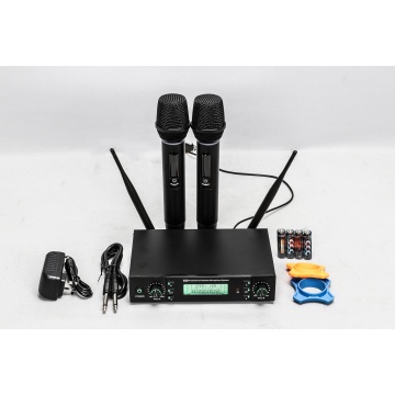 UR100X Sistema di microfono wireless UHF 2CH per chiesa/conferenza/ktv/stage/insegnamento