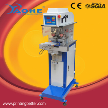two color ink cup pad printer with shuttle