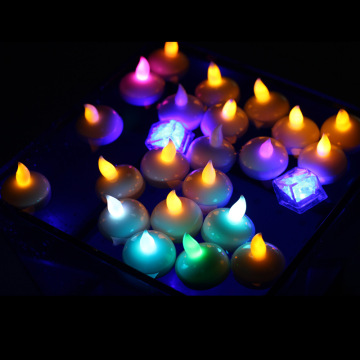 Colorful Battery Operated  floating led candle for decoration