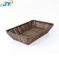 handmade pp rattan brown bread basket