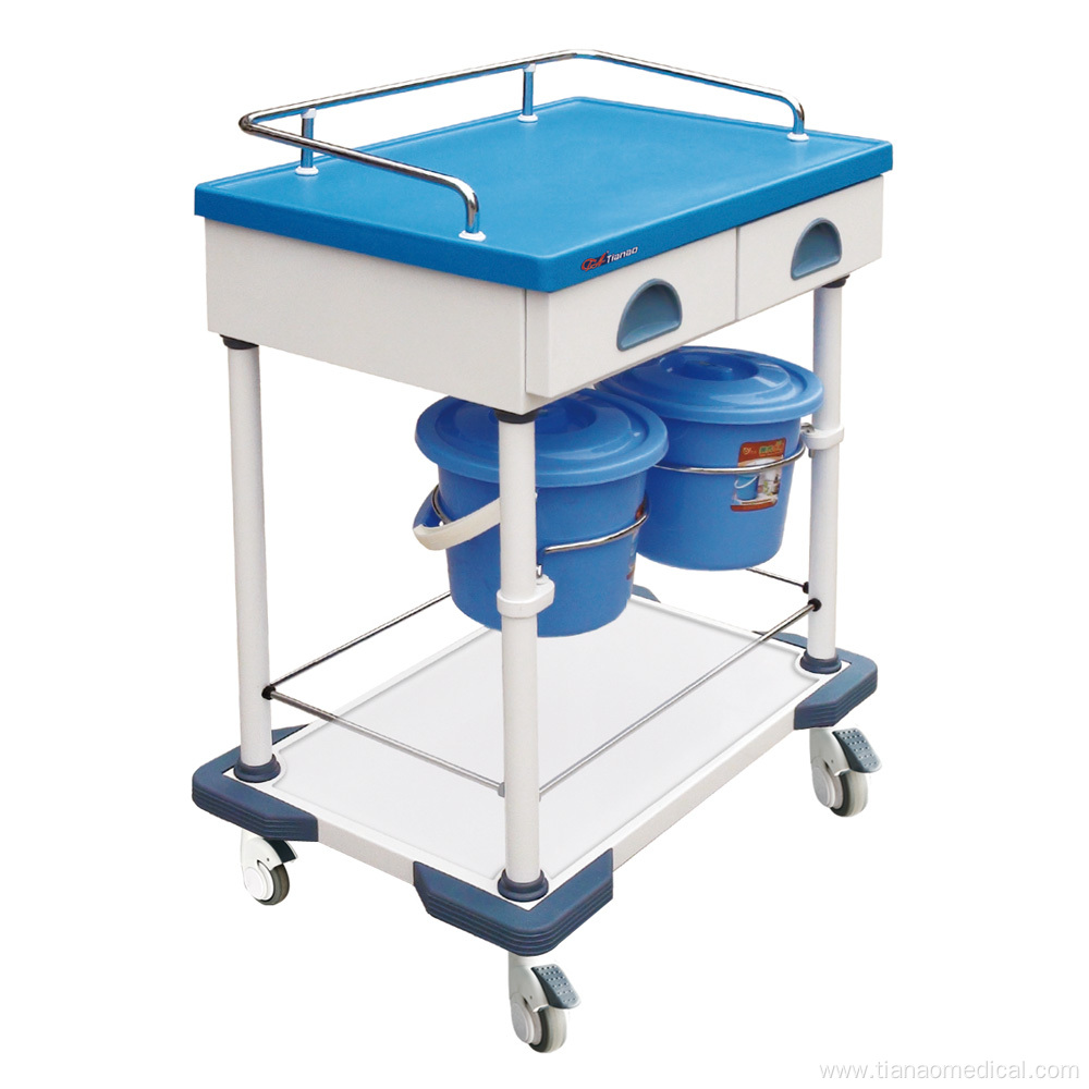 Hospital Steel ABS Ward Nursing Treatment Trolley