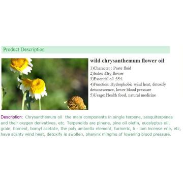 100% чистое натуральное масло из цветов дикой хризантемы