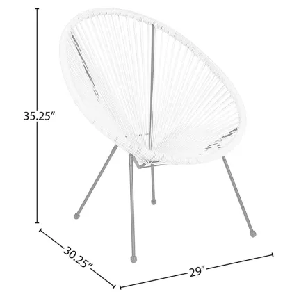 Black Garden String Moon Chair