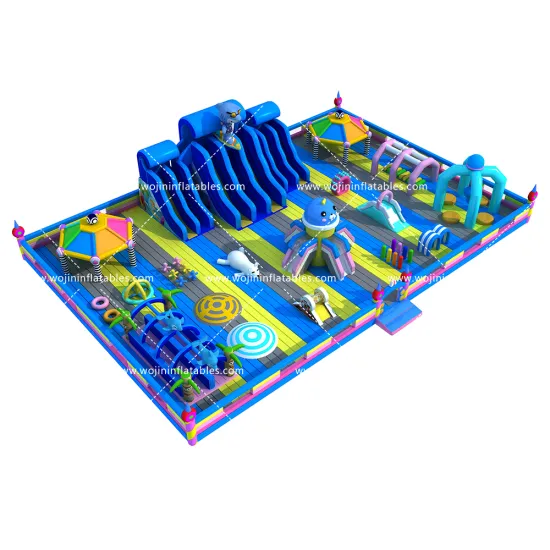 Commercial Outdoor Inflatable Theme Park Bounce House for Sale - PVC Tarpaulin Material