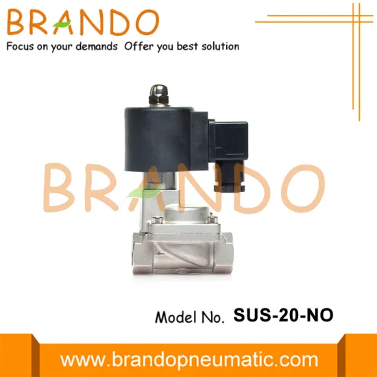 Normal Open Stainless Steel Steam Solenoid Valve 3/4''