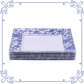 10.5Inch Melamine Square Plate Set