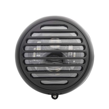 Custom 7" LED Horizontal Grille Motorcycle Headlight for Harley Cafe Racer Bobber