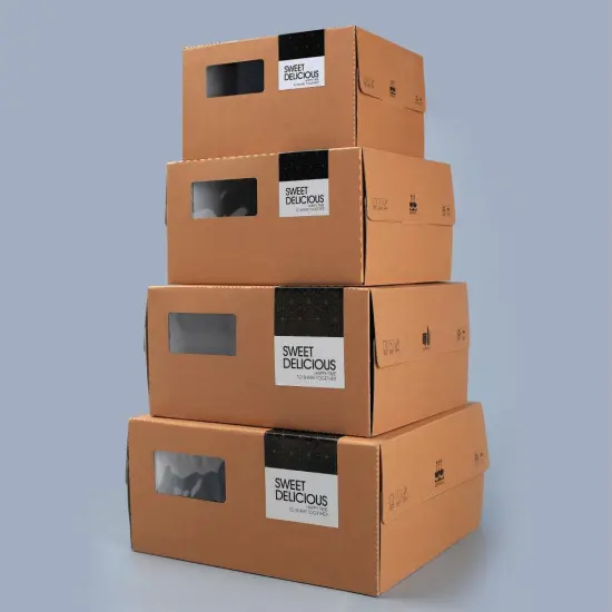 Kraft paper cake box packaging