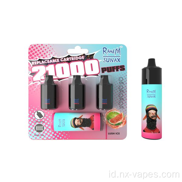 Di Stock Randm Sunax 21000 Puffs Harga Grosir
