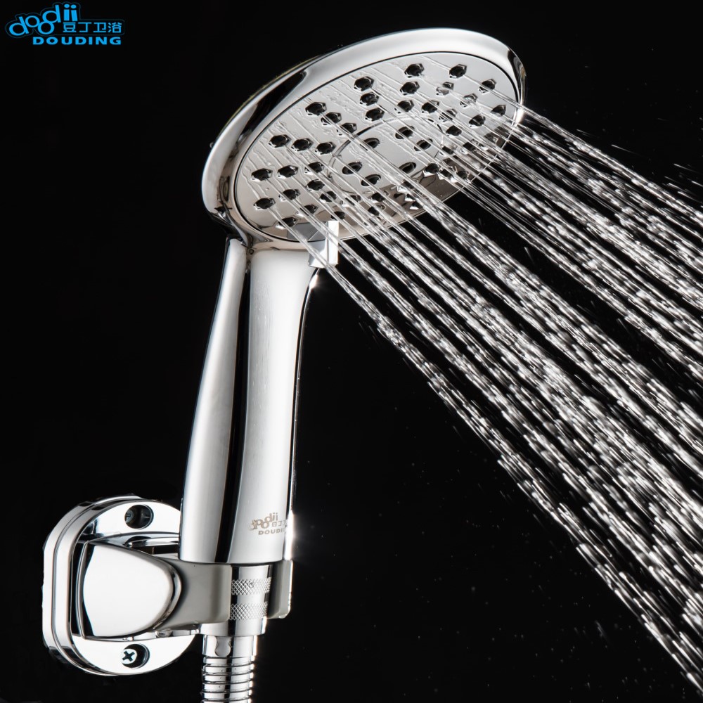 DooDii Shower Head Water Saving high Pressurized ABS With Chrome Handheld Shower 300 hole Bathroom Water Booster Shower head