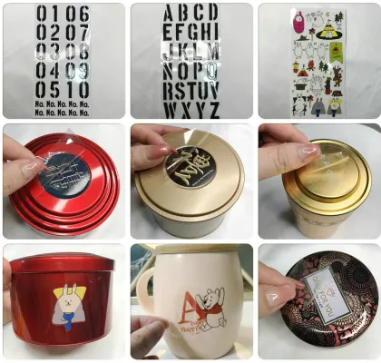 Custom Printed Transparent Lettering Brand Logo 3D UV Sticker