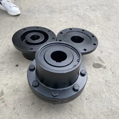 Curved Tooth Spline Steel Motor Shaft GIICL Coupling with Rexnord Sleeve and Elastomer Drum