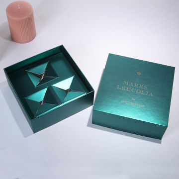 Custom Gift Box Paper Insert Scented Candle Packaging