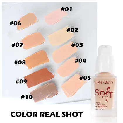 Long-Lasting Concealer Liquid Foundation - Pipoca