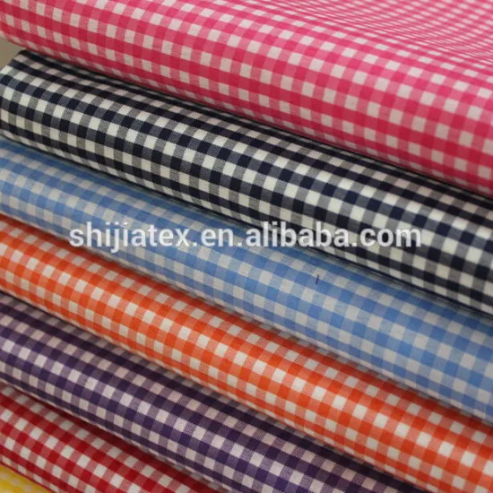 Check fabric school uniform