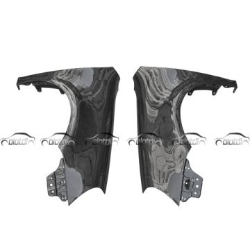 OEM Style Carbon Fiber Front Bumper Side Fender Splitters for Volkswagen VW Golf 5 GTI