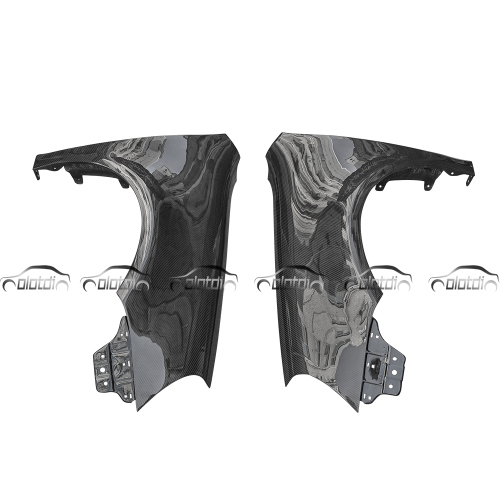 OEM Style Carbon Fiber Front Bumper Side Fender Splitters for Volkswagen VW Golf 5 GTI