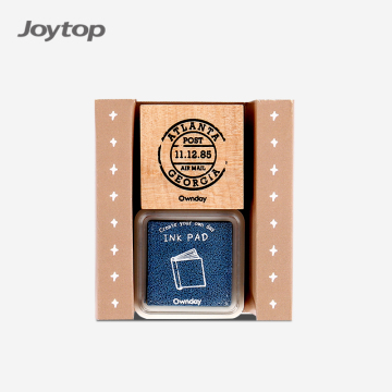 Ownday Custom Wooden Rubber Stamp Set for Scrapbook DIY Craft