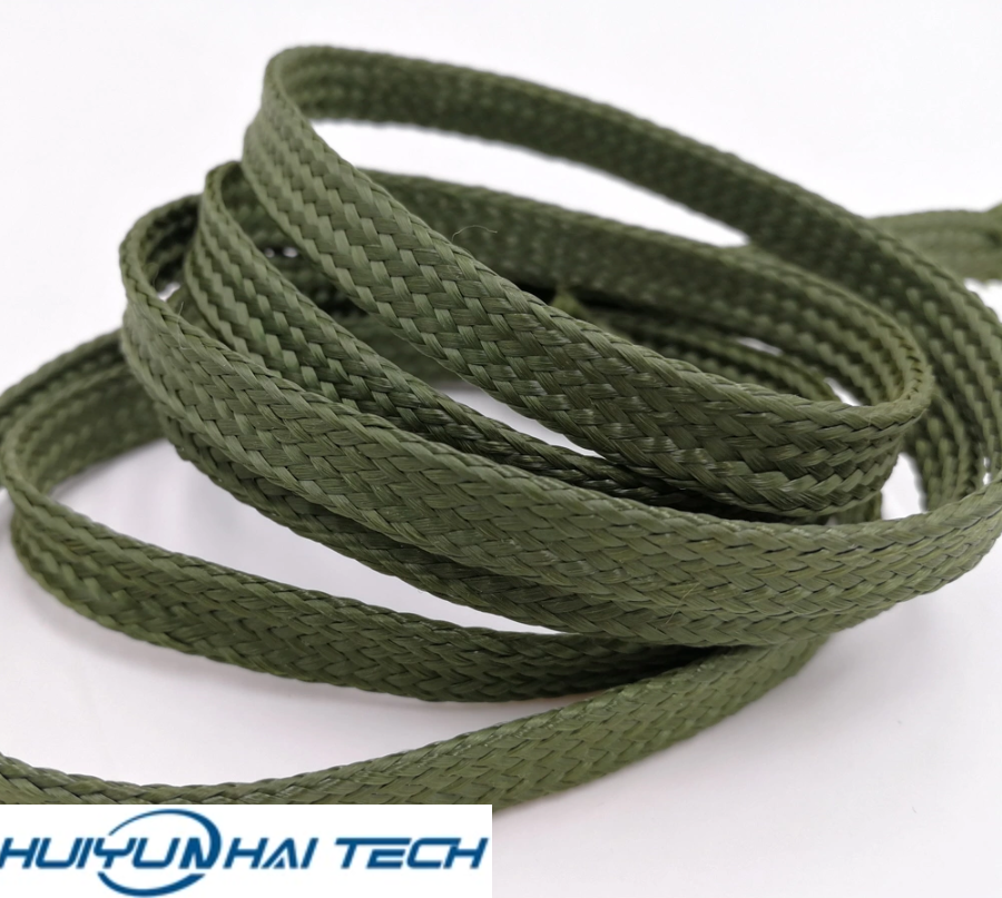 Nomex braided sleeves for military uniforms