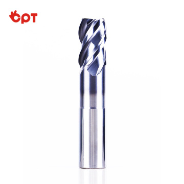 Blue nano coated square end mill