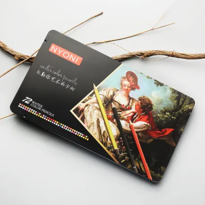 Watercolor Pencils Iron box Colored Pencil 24/36/48/72/100 Colored Oil Pencils Professional Pencils For Drawing School Supplies