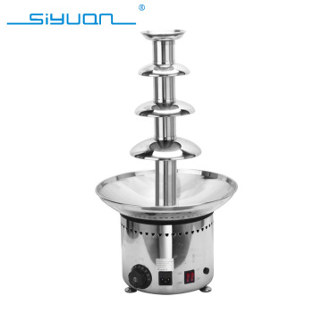 4 Layer Commercial Chocolate Fountain & Hot Pot Sesame Sauce Waterfall Machine