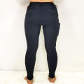 Black Western Equestrian Breeches Knee Patch Female