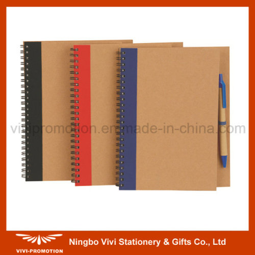 Recycled Paper Note Book with Pen for Promotion (EN026)