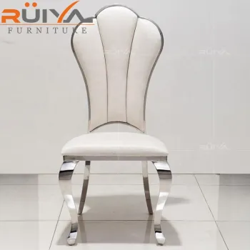 Contemporary Nordic Modern Stainless Steel Kitchen Chairs