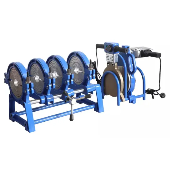 Electric Butt Welding Machine Manual 4 Rings PE Tube Welding Machine 63~200MM Pipe Heating Melt Engine Cutting Welder Tool