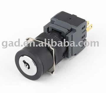 GA6-16HY-22Y3 CNGAD 2-position circular 16mm Key Selector switches